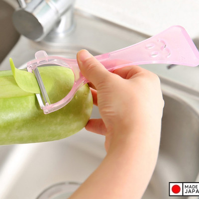Dụng cụ gọt vỏ trái cây lưỡi bằng thép sắc bén Echo Rappy Peeler - Hàng nội địa Nhật Bản | Made in Japan