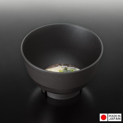 Bát nhựa tròn Nakaya Sujime Ø11.5cm - Màu nâu