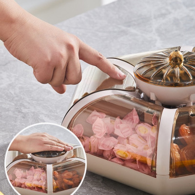 Khay Đựng Mứt Bông Hoa 6 Cánh Bung Sang Trọng