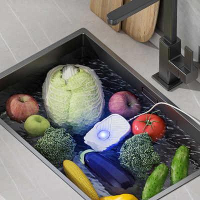 Máy Rửa Rau Củ Quả Bằng Sóng Siêu Âm Giúp Làm Sạch Thực Phẩm Cho Nhà Bếp Nguồn Usb