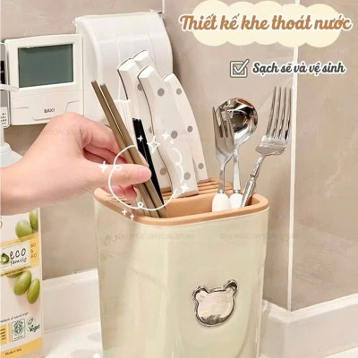 Hộp Đựng Dao Kéo Đũa Đa Năng - ống đựng đũa – Giỏ Đựng Dao Kéo Tiện Lợi Cho Căn Bếp Gọn Gàng - HÀNG CHÍNH HÃNG MINIIN