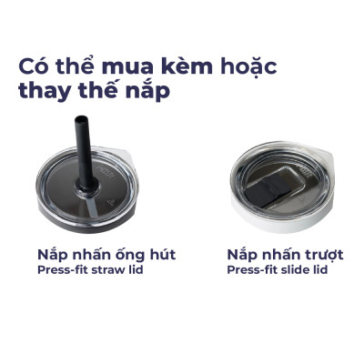 MiiR - Ly giữ nhiệt Tumbler Kèm Ống Hút - Màu Xanh Sương Mai/ Hồng Gỗ- 473ml