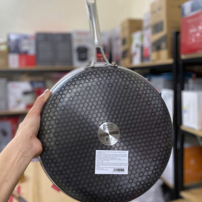 Chảo Noon Song inox 3 lớp đáy từ chống dính 2 mặt Blackcube 32cm hàng xuất Hàn Quốc