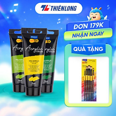 Màu nước Acrylic dạng tuýp 75ml Thiên Long Colokit ACR-C009