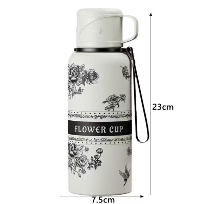 Bình Giữ Nhiệt Inox 800ml, Nắp Làm Cốc Uống Nước, Lưới Lọc Trà Cao Cấp - HÀNG CHÍNH HÃNG MINIIN