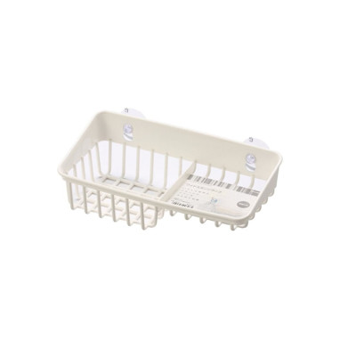 Combo 02 Kệ để miếng mút rửa bát 2 ngăn dạng lưới Inomata + 01 Set 05 miếng mút bọc lưới rửa chén bát tạo bọt - Nội địa Nhật Bản