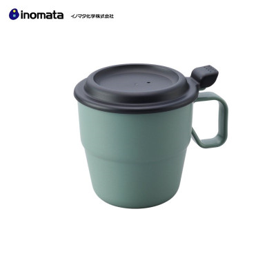 Combo phích giữ nhiệt Pearl Metal Air Pot + cốc uống nước có nắp Inomata 360ml - nội địa Nhật Bản