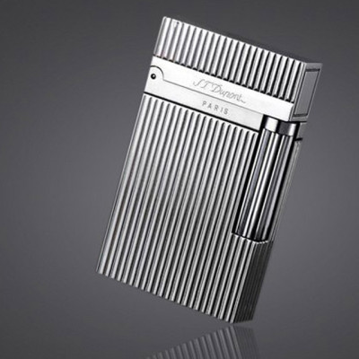 Vỏ Hột Quẹt Bật Lửa Upon D27T Họa Tiết Kẻ Sọc Bạc, Sang Trọng Và Lịch Lãm - Dùng Ga Đá Cao Cấp