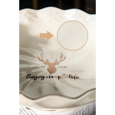 BÁT SỨ CÓ CHÂN CAO CẤP | ĐĨA SỨ | RỔ SỨ ĐỰNG HOA QUẢ TRÁI CÂY CÓ CHÂN PHONG CÁCH BẮC ÂU KẺ VÀNG KIM CAO CẤP