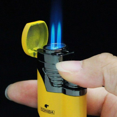 Vỏ Hột Quẹt Bật Lửa Khò 2 Tia  COB-359 Thiết Kế Đẹp Độc Lạ Lửa Khò Mạnh Mẽ - Dùng Gas Đá Cao Cấp