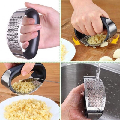 Dụng cụ ép tỏi, nghiền tỏi có tay cầm tiện dụng