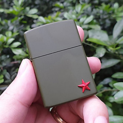 Vỏ Hột Quẹt Bật Lửa Zorro Z91256A Đen Nhám Thiết Kế Độc Lạ Hình Ngôi Sao Mini - Dùng Xăng Bấc Đá