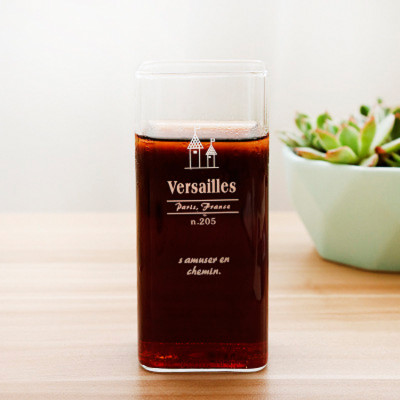 Ly thủy tinh vuông chịu nhiệt 400ml, 240ml