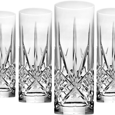 BỘ CỐC CAO PHA LÊ GODINGER DUBLIN Tall Glasses Collins, 4 CHIẾC