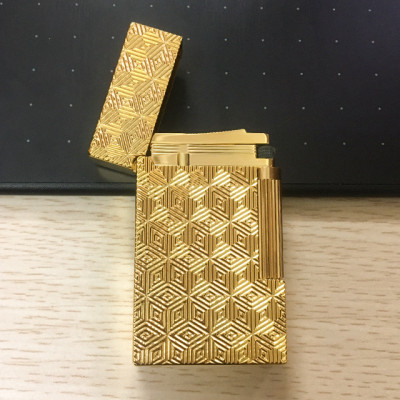 Vỏ Hột Quẹt Bật Lửa Upon Gas Đá D98V Họa Tiết Kẻ Hoa Đẹp Độc Lạ - Dùng Gas Đá Cao Cấp