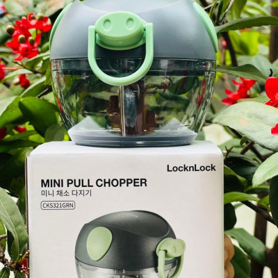 Dụng Cụ Băm/Xay Hành Tỏi, Rau Củ Mini Hình Con Vật Ngộ Nghĩnh Lock&Lock CKS321, Lưỡi Dao Bằng Thép Không Gỉ - Hàng Chính Hãng