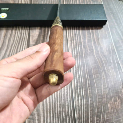 DAO BẾP - DAO THÁI HOA VĂN KHÂU ĐỒNG MÃ A8 DT157 NT topcomshop vn