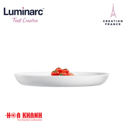 Đĩa Thủy Tinh Luminarc Precious 19cm chịu nhiệt, kháng vỡ - 1 đĩa - Q1661