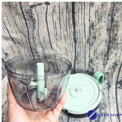 Dụng Cụ Băm Rau Củ Quả, Xay Hành Tỏi LocknLock 3 Lưỡi Dao Sắc Bén CKS313-650ml - Hàng Chính Hãng