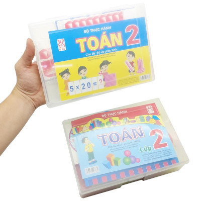 Bộ 2 Hộp Thực Hành Toán Lớp 2 (180 Chi Tiết) 2021