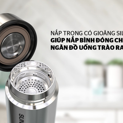 Bình giữ nhiệt inox 304 Sunhouse 450ml KS-TU450I