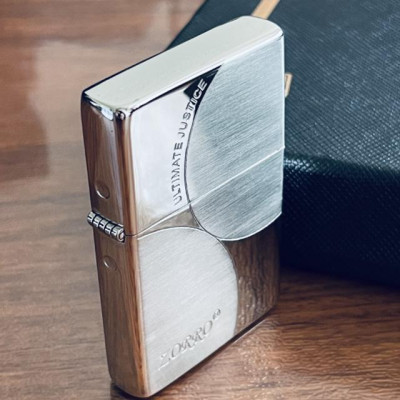 Vỏ Hột Quẹt Bật Lửa Xăng Đá Zorro ZXL-001 Thiết Kế Đẹp Độc Lạ - Dùng Xăng Bấc Đá Cao Cấp