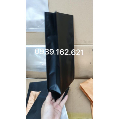 Túi nhôm đen mờ 4 biên size 11*31cm