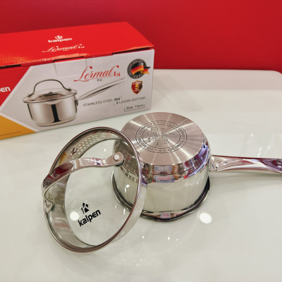 Quánh inox 304 chống dính 5 đáy cao cấp Kalpen Lermat L14