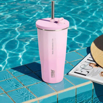 Cốc ly giữ nhiệt TYESO TS-8848B 600ml  bằng thép không gỉ 304  Chống tràn & Giữ nhiệt 12 tiếng