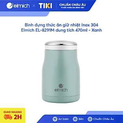 Bình đựng thức ăn giữ nhiệt Inox 304 Elmich EL-8291 dung tích 470ml