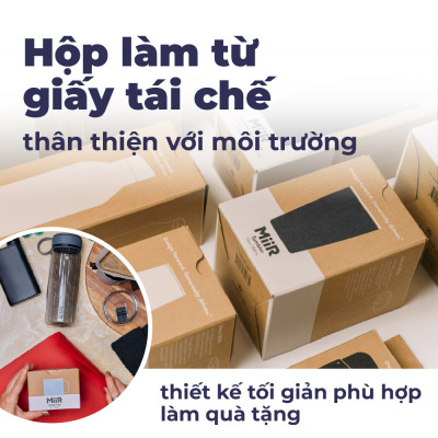 MiiR - Bình giữ nhiệt Sipper Straw - Màu Xanh Sương Mai/ Hồng Gỗ  - 473ml