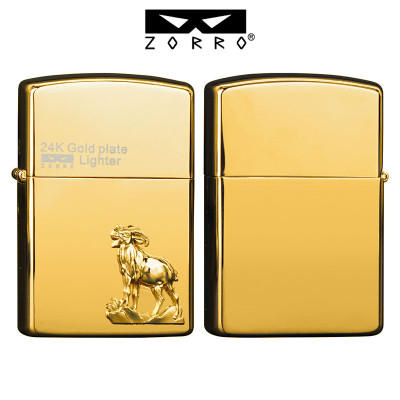 Vỏ Hột Quẹt Bật Lửa Xăng Đá Zorro Z24K Ôp Nổi Họa Tiết 12 Con Giáp Cực Đẹp - Nhiều Hình