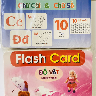 Thẻ Học Thông Minh Flashcard Song Ngữ Cho Bé