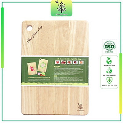 Bộ 2 thớt gỗ dùng cho thực phẩm sống và chín Đức Thành 05331