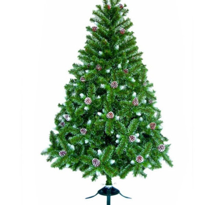 Cây thông noel 3 loại lá gắn trái thông cao 180cm