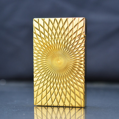 Vỏ Hột Quẹt Bật Lửa Upon Gas Đá D39V Họa Tiết Khắc Hoa Văn Đẹp Độc Lạ - Dùng Gas Đá Cao Cấp