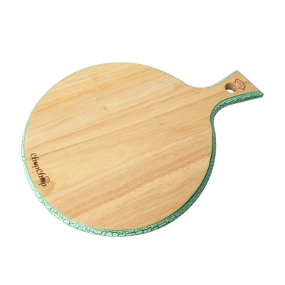 Thớt tròn tay cầm sắc màu gỗ cao su Chopchop 01601 - Đạt chứng nhận vệ sinh an toàn thực phẩm
