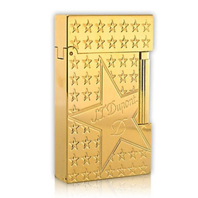 Vỏ Hột Quẹt Bật Lửa Gas Upon Màu Vàng Hình Ngôi Sao D85 Dòng 2 Line Tiếng Kêu Hay Cầm Chắc Tay - Dùng Gas Đá