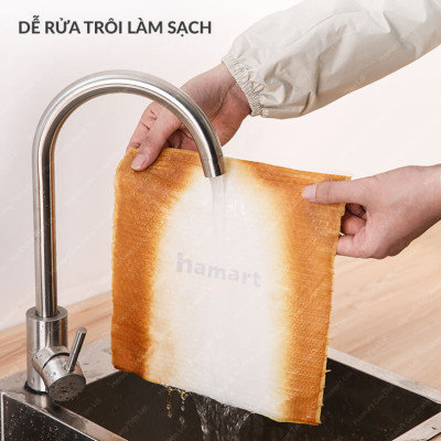 Cuộn 50 Khăn Giấy Lau Bếp Đa Năng Vải Không Dệt Thấm Hút Lau Sạch Dầu Mỡ Có Móc Treo HÀNG LOẠI 1