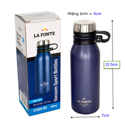 Bình giữ nhiệt thể thao 500ml Lafonte 011020-VIO