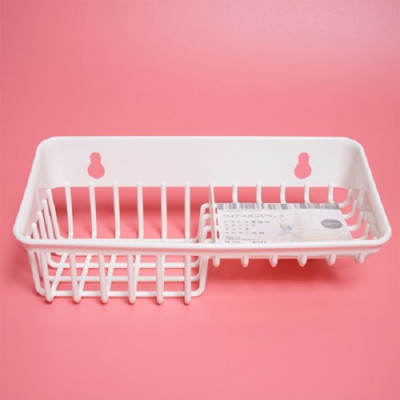 Combo 02 Kệ để miếng mút rửa bát 2 ngăn dạng lưới Inomata + 01 Set 05 miếng mút bọc lưới rửa chén bát tạo bọt - Nội địa Nhật Bản