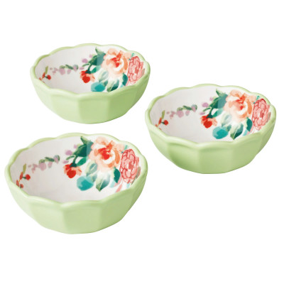 Bộ đồ gia vị bằng gốm 4 món The Pioneer Woman Painted Meadow hàng chính hãng