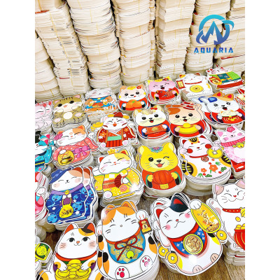 Combo 5 Bao Lì Xì Chibi Mèo 36 Sắc Thái 4D Phản Quang Cầu May Mắn Quý Mão 2023 Quà Tặng Đáng Yêu (Được Chọn Mẫu)