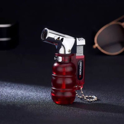 Vỏ hộp quẹt bật lửa khò 1tia có chốt lửa vòi kim loại, nhìn được dung lượng ga K953