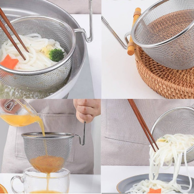 Muôi vớt/ nhúng inox Echo Metal Ø100mm - Hàng nội địa Nhật Bản