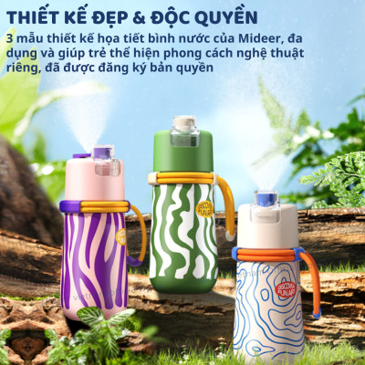 Bình nước thể thao có thể xịt khoáng Mideer Portable Spray Cup