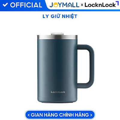 Ly giữ nhiệt LocknLock Flat Table Mug LHC4320 730ML, Hàng chính hãng, có tay cầm, miêng rộng - JoyMall