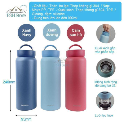 Bình giữ nhiệt Lock&Lock dung tích 900ml Jumbo Tumbler LHC4300 P3hstore