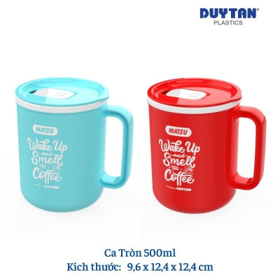 Ca Tròn Matsu DUY TÂN 500ml - No.1233 - Kích Thước 9,6 x 12,4 x 12,4 cm | TriTin