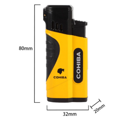 Vỏ Hột Quẹt Bật Lửa Khò 4 Tia  H166 Kèm Đục Tiện Lợi Đẹp Độc Lạ - Dùng Gas Cao Cấp